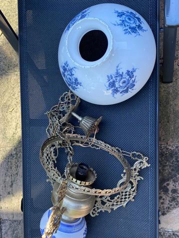 Hanglamp (Vintage) in delfsblauw beschikbaar voor biedingen