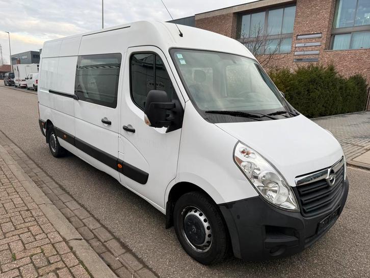 Opel movano 2.3dci 145pk L3H2 dubbel cabine, Auto's, Bestelwagens en Lichte vracht, Bedrijf, Te koop, Bluetooth, Opel, Diesel