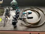 Aquarium met pomp en zuurstofcompressor, Dieren en Toebehoren, Vissen | Aquaria en Toebehoren, Ophalen, Gebruikt, Leeg aquarium