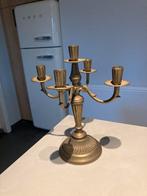 Antiek kandelaar - Victorian Brass Candelabra 3 Arm Candle, Antiek en Kunst, Antiek | Kandelaars, Ophalen of Verzenden