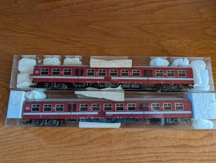 NMBS SNCB | Lima M4 Bordeaux | Set van 2 B11 Rijtuigen 2de|, Hobby & Loisirs créatifs, Trains miniatures | HO, Utilisé, Wagon