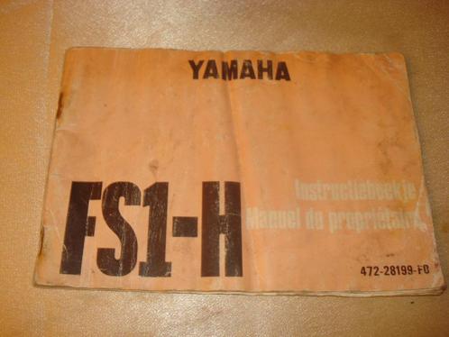YAMAHA FS1-H Ancien Manuel du Propriétaire, Motos, Modes d'emploi & Notices d'utilisation, Yamaha, Enlèvement ou Envoi