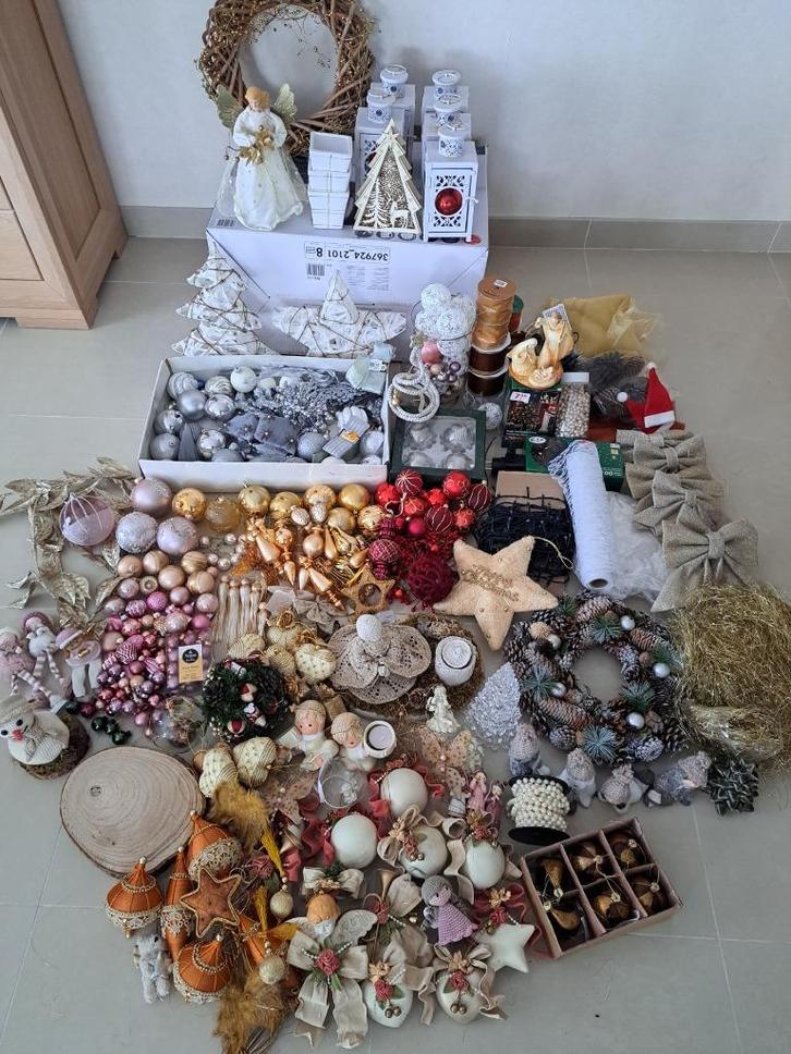 groot pakket kerstdecoratie, Diversen, Kerst, Gebruikt, Ophalen