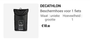 Housse de protection Decathlon pour 1 vélo disponible aux enchères