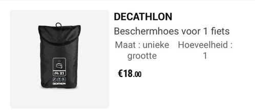 Housse de protection Decathlon pour 1 vélo, Vélos & Vélomoteurs, Accessoires vélo | Porte-vélos, Neuf, Enlèvement ou Envoi