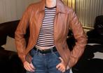 Echt leder jas, Kleding | Dames, ANDERE, Bruin, Verzenden, Zo goed als nieuw