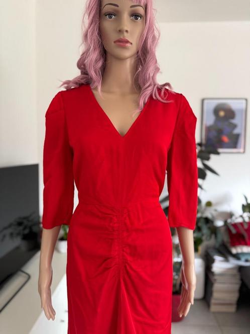 Beautiful 80s style red dress (size M/L) new, Kleding | Dames, Jurken, Nieuw, Maat 38/40 (M), Rood, Onder de knie, Ophalen of Verzenden