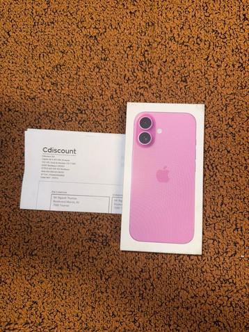 ✅ APPLE Iphone 16 128GB roze!! NIEUW!! ✅ beschikbaar voor biedingen