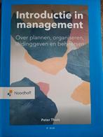 Peter Thuis - Introductie in management, Ophalen, Zo goed als nieuw, Peter Thuis