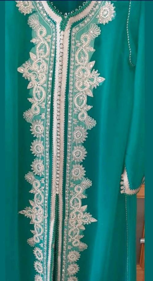 Blauw zeepgroene takshita met riem zo goed als Nieuw!, Kleding | Dames, Gelegenheidskleding, Zo goed als nieuw, Overige typen