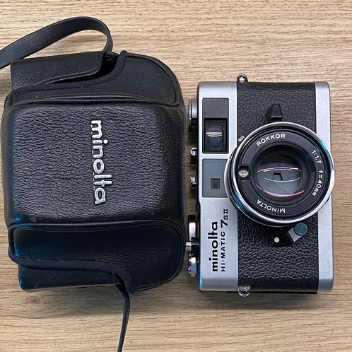 Minolta Hi-Matic 7sll, Rokkor 40mm f1.7 *als nieuw, Audio, Tv en Foto, Fotocamera's Analoog, Nieuw, Compact, Minolta, Ophalen of Verzenden