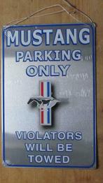 MUSTANG PARKING ONLY nieuwe metalen plakkaat bord, Verzamelen, Ophalen of Verzenden, Nieuw, Auto's