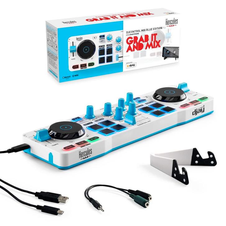 draagbare Hercules DJControl Mix met bluetooth (nieuwstaat), Muziek en Instrumenten, Dj-sets en Draaitafels, Zo goed als nieuw
