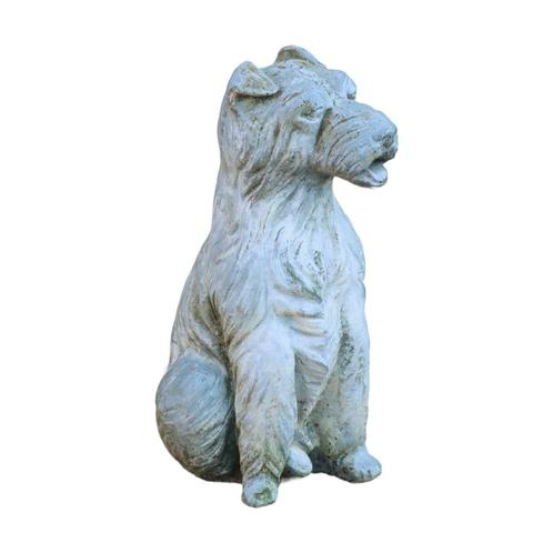 Hond Bouvier Zwaar Tuinbeeld Massief Beton Tuin 51cm, Jardin & Terrasse, Statues de jardin, Utilisé, Animal, Béton, Enlèvement