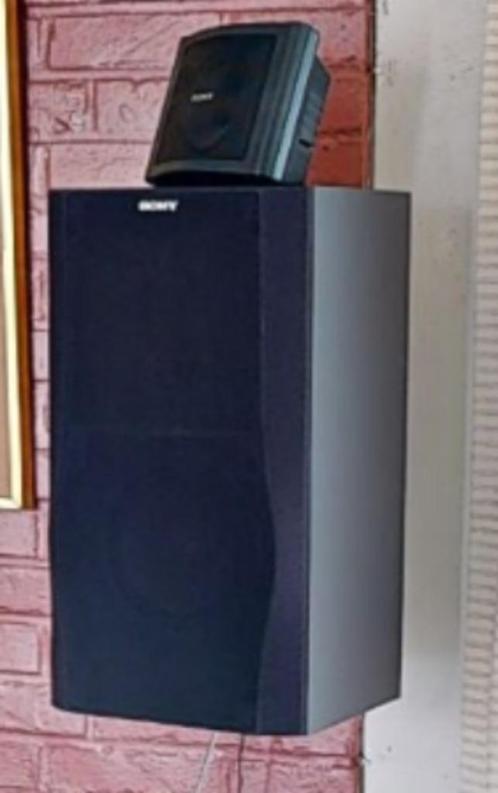 4 Sony luidsprekers, Audio, Tv en Foto, Luidsprekerboxen, Gebruikt, Front, Rear of Stereo speakers, Minder dan 60 watt, Sony, Ophalen