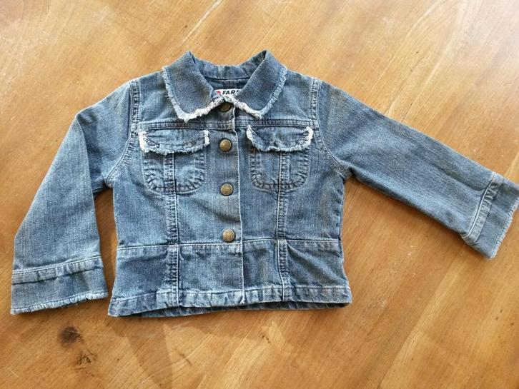 Jeans vestje - maat 92, Kinderen en Baby's, Kinderkleding | Maat 92, Gebruikt, Meisje, Jas, Ophalen of Verzenden