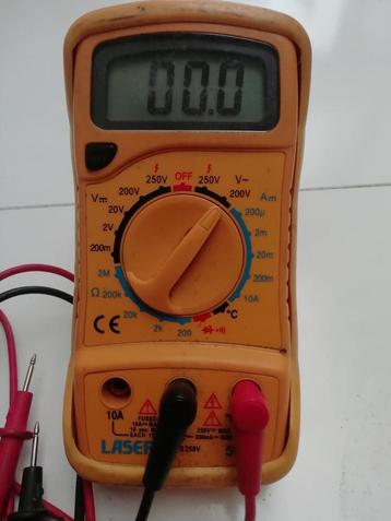 Multimeter te koop, Doe-het-zelf en Bouw, Meetapparatuur, Ophalen, Zo goed als nieuw, Multimeter