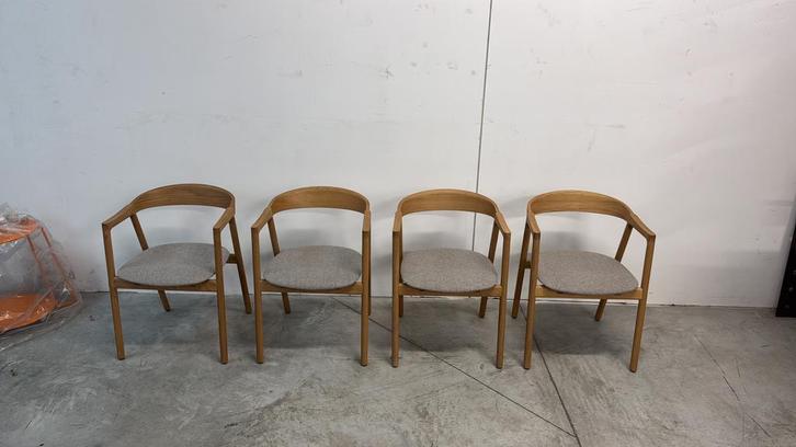 4 Design Stoelen merk Gazzda, Huis en Inrichting, Stoelen, Vier, Ophalen of Verzenden