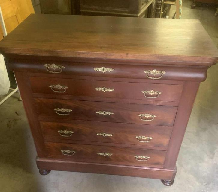 prachtige antieke houten ladekast/commode in klassieke stijl, Antiek en Kunst, Antiek | Meubels | Kasten, Ophalen