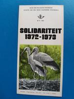 De Post folder - vogels - ooievaars, kievit, gans, valk 1972, Postzegels en Munten, Ophalen of Verzenden