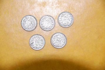 Nederland ZILVER : 10 c 1935 / 1937 / 1938 / 1939 / 1941 beschikbaar voor biedingen