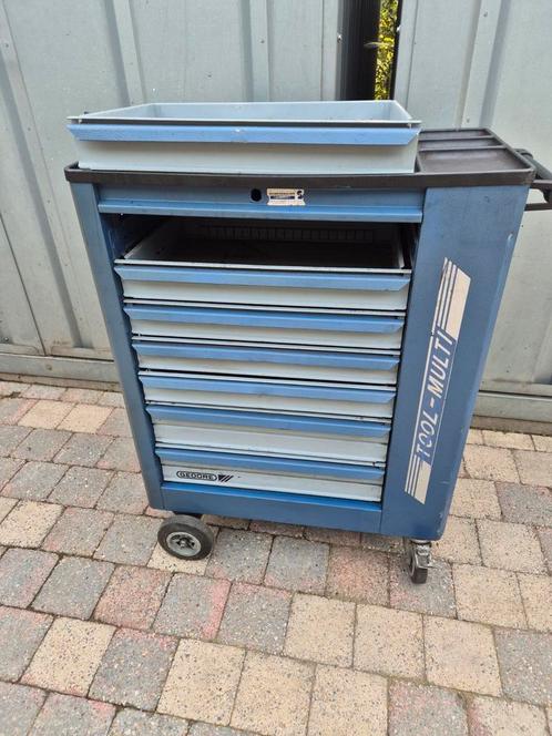 Gedore gereedschapwagen  7 laden  LEEG, Doe-het-zelf en Bouw, Gereedschapskisten, Zo goed als nieuw, Ophalen