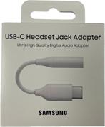 Samsung USB-C naar 3.5 mm Jack Adapter Zwart (Nieuw), Télécoms, Téléphonie mobile | Accessoires & Pièces, Samsung, Fil ou câble