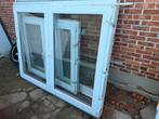Fenêtre double en PVC, oscillo-battante 185x145, Bricolage & Construction, Enlèvement, Comme neuf