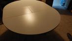 Table blanche ronde de 120cm, Enlèvement, Comme neuf, Ovale