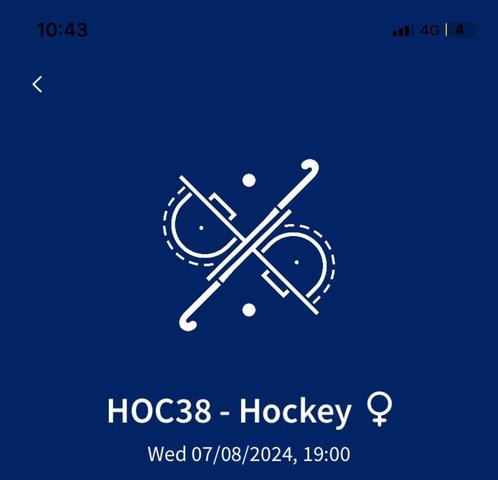 Halve finale hockey dames Olympische 19:00  - ruil met 14:00, Tickets & Billets, Sport | Autre, Deux personnes, Août