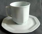 VERITABLE PORCELAINE LIMOGES FRANCE kop en schotel 12cl H6,5, Huis en Inrichting, Verzenden, Zo goed als nieuw