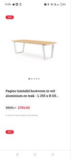 PAGINO wit metaal exterioo, Tuin en Terras, Ophalen, Nieuw, Metaal