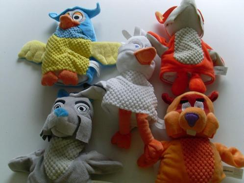 Fabeltjeskrant handpoppen, Kinderen en Baby's, Speelgoed | Knuffels en Pluche, Zo goed als nieuw, Overige typen, Ophalen of Verzenden