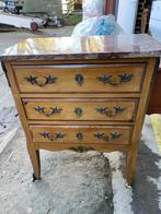 Commode 3 tiroirs avec marbre, Antiek en Kunst, Ophalen