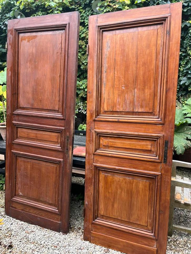 ANTIEKE DEUR BINNENDEUR PANEELDEUR HERENHUIS MASSIEF HOUT, Doe-het-zelf en Bouw, Deuren en Vliegenramen, Zo goed als nieuw, Binnendeur