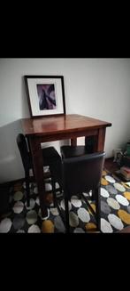 Table et 4 chaises haute, Ophalen, Zo goed als nieuw