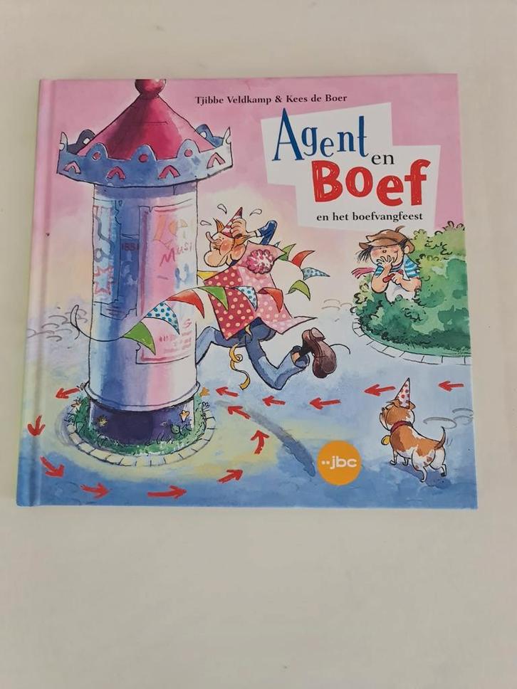 Boek : Agent en boef en het boefvangfeest / Tjibbe Veldkamp, Boeken, Kinderboeken | Jeugd | onder 10 jaar, Zo goed als nieuw, Ophalen of Verzenden