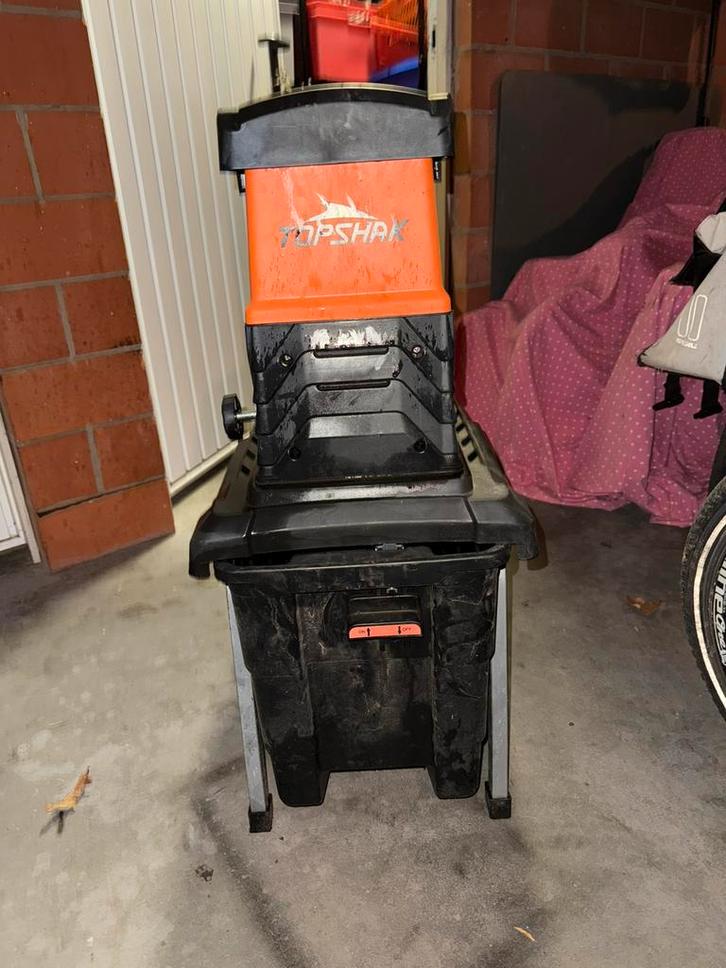 Hakselaar Topshak, Tuin en Terras, Hakselaars, Zo goed als nieuw, Elektrisch, Met opvangbak, Ophalen