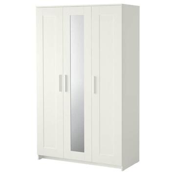 IKEA Kledingkast Brimnes met 3 deuren - Wit, 117x190 cm