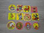 Lot 12 vintage fun kermis stickers Flower Power, Ophalen of Verzenden, Zo goed als nieuw, Strip of Tekenfilm