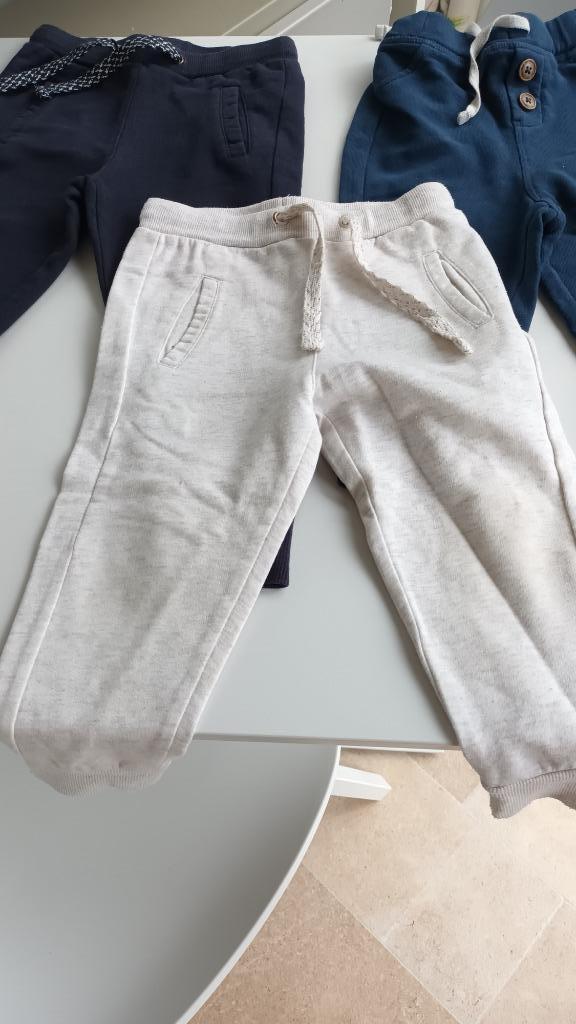 Set - 3 molton broekjes - Maat 86, Kinderen en Baby's, Babykleding | Maat 86, Gebruikt, Jongetje, Setje, Ophalen of Verzenden