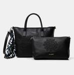 Desigual double sac, Comme neuf, Noir, Sac à main