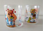 2x Glas waterglas Astrix & Obelix Uderzo BD Strip Cartoon, Asterix en Obelix, Ophalen of Verzenden, Gebruiksvoorwerp