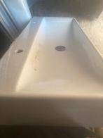 Opbouw wastafel porselein, Ophalen, Gebruikt, Steen, Wastafel