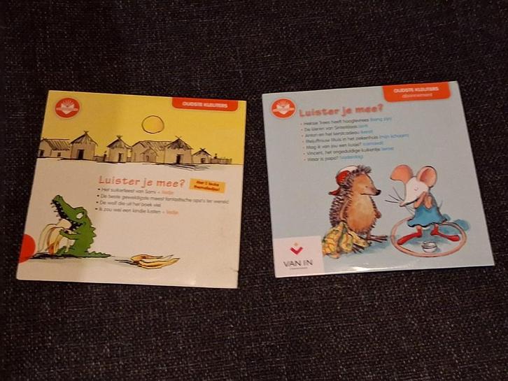 2 cd´s ´Luister je mee´ educatieve uitgaven voor kleuters, Livres, Livres audio & Audiolivres, CD, Enfant, Enlèvement ou Envoi