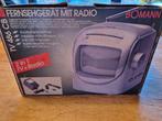 Vintage draagbare TV met Radio BOMANN, Ophalen of Verzenden, Zo goed als nieuw