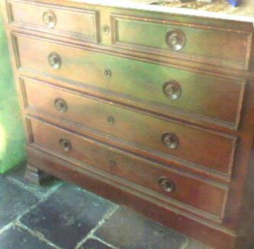 Oude commode, Ophalen, Gebruikt, 100 tot 150 cm, Landelijk