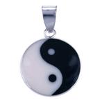 Yin Yang hangertje van zilver, Nieuw, Ophalen of Verzenden, Zilver, Zwart