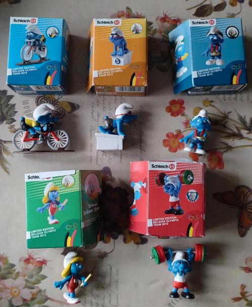 Smurfen olympische spelen 2012, compleet schleich, Verzamelen, Smurfen, Zo goed als nieuw, Ophalen of Verzenden