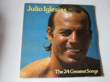 JULIO IGLESIAS, THE 24 GREATEST SONGS, 2 LP'S beschikbaar voor biedingen